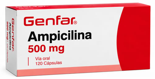 AMPICILINA 500 MG X 120 CÁPSULAS