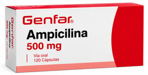AMPICILINA 500 MG X 120 CÁPSULAS