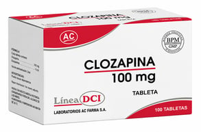 CLOZAPINA 100 MG X 100 TABLETAS