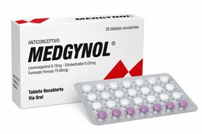 MEDGYNOL 0.15 MG + 0.03 MG X 28 TABLETAS RECUBIERTAS