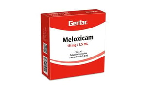 MELOXICAM 15 MG/1.5 ML SOL. INYECTABLE X 10 AMPOLLAS