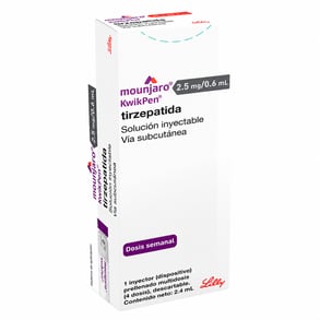 MOUNJARO KWIKPEN 2.5MG-0.6ML SOLUCIÓN INYECTABLE