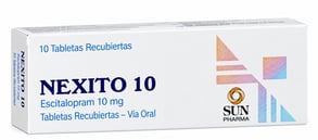 NEXITO 10 MG X 10 TABLETAS RECUBIERTAS