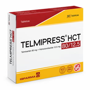 TELMIPRESS HCT 80/12.5 X 30 TABLETAS