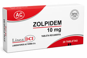 ZOLPIDEM 10MG X 20 TABLETAS