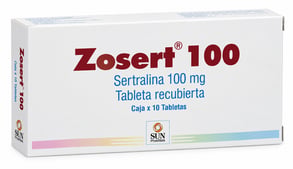 ZOSERT 100 MG X 10 TABLETAS RECUBIERTAS